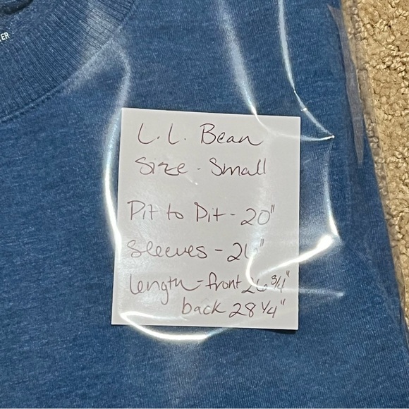 NWOT L.L. Bean Women's Blue Sweatshirt - Picture 10 of 10